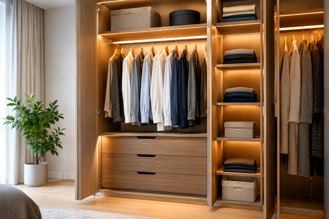 Internal Wardrobe Lighting Guide for Better Storage
