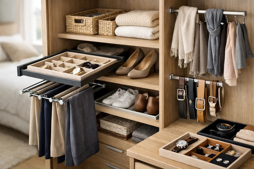Wardrobe Accessories for Organised Bedrooms