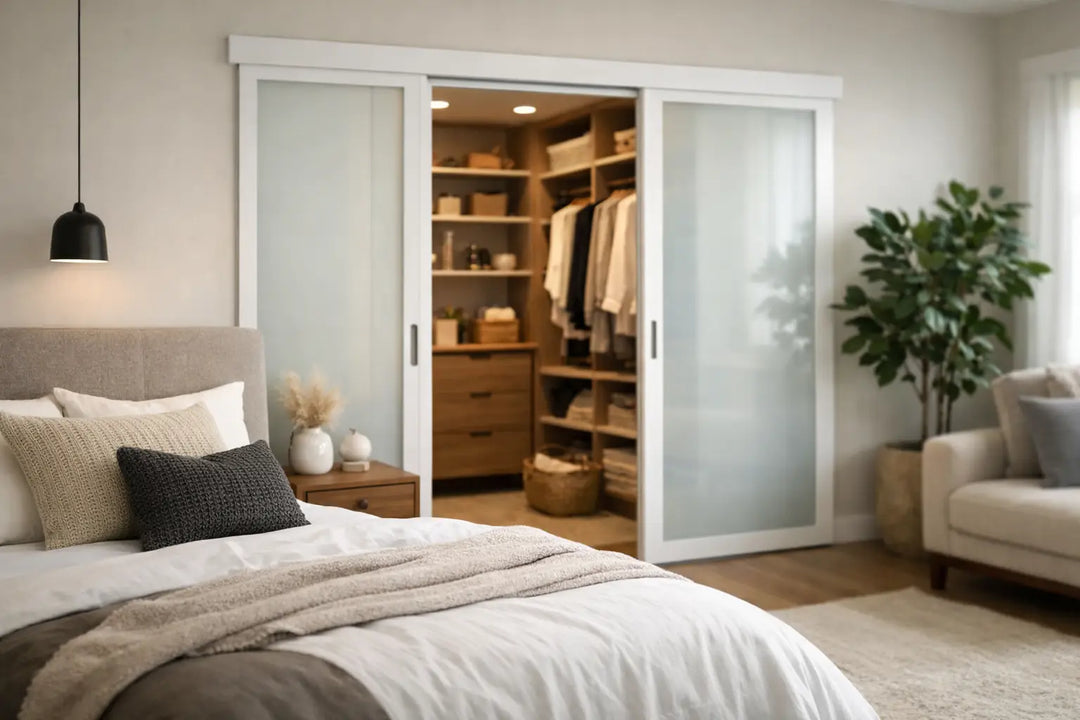 Bedroom Makeover with Sliding Doors That Fits