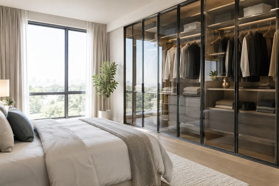 Glass Wardrobes for Stylish, Practical Bedrooms